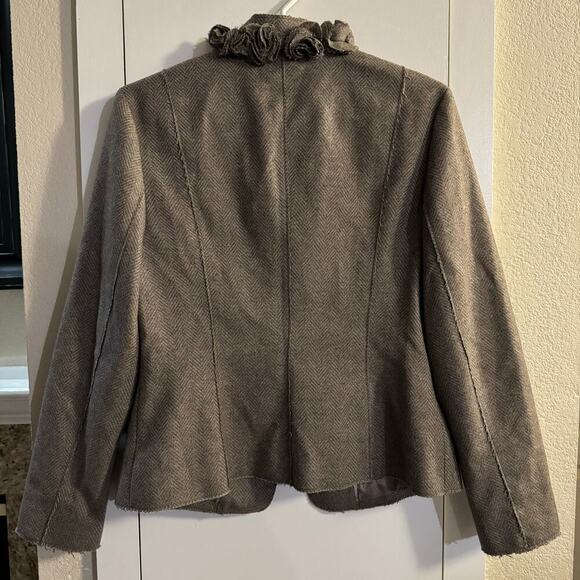 Banana Republic Italian Fabric Women's Wool Blend Jacket Size 8P - Picture 5 of 8